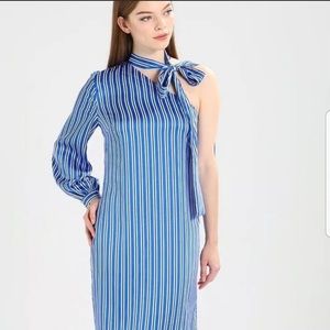 Banana Republic one shoulder dress.